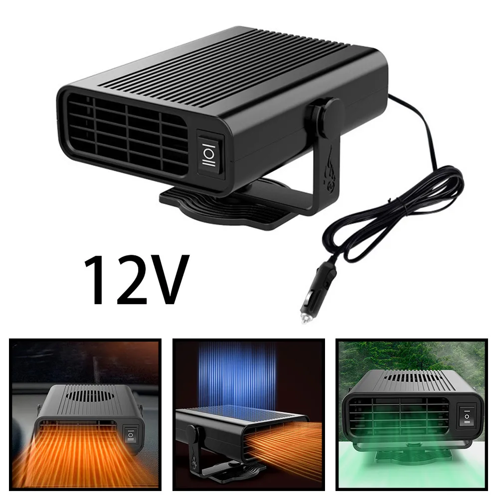 120W 12/24V Electric Car Heater Cooling Fan Warmer Dual Purpose Windowshield Defogging Defrosting Device Defroster 2 Models