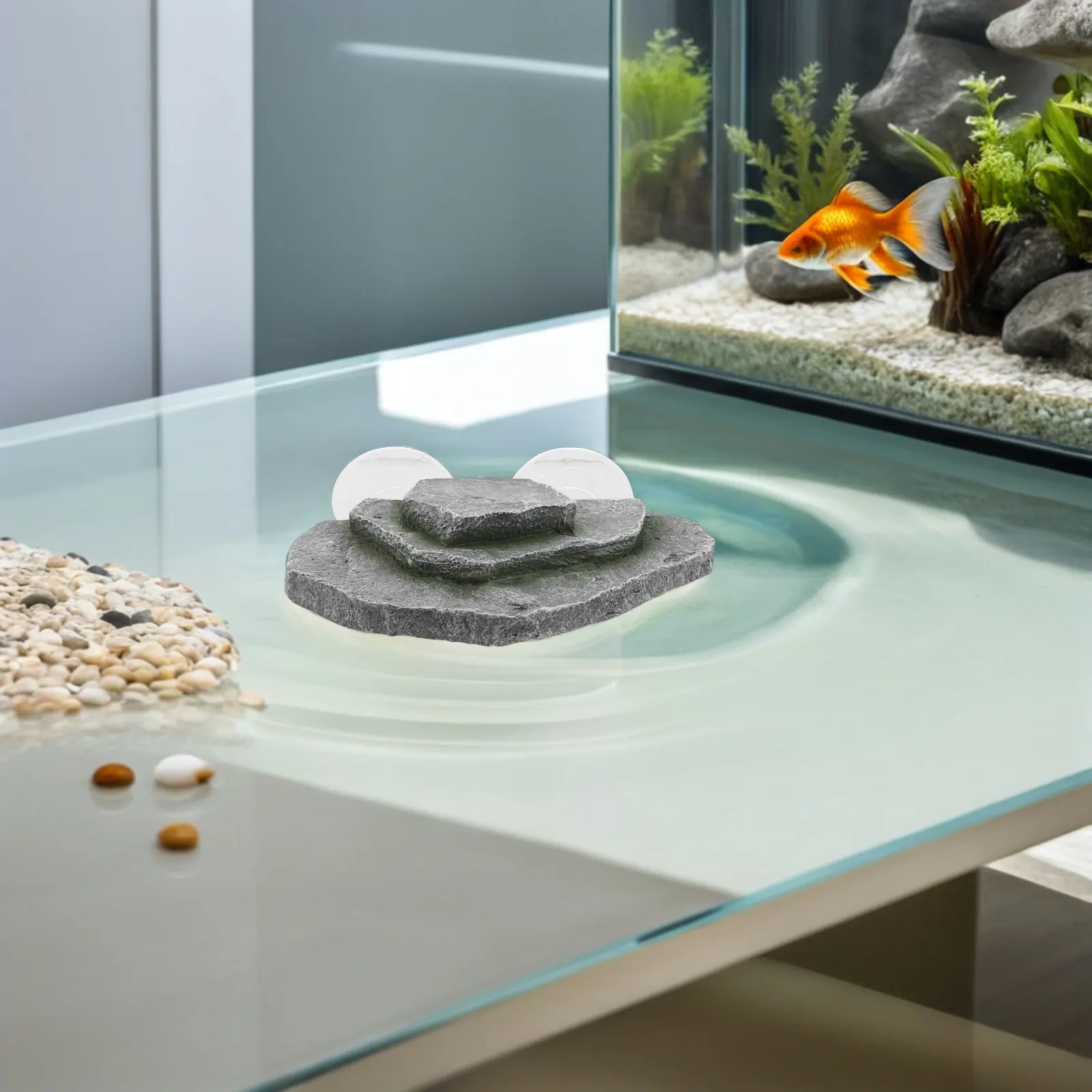 Turtle Basking Platform Suction Cup Reptile Shelter Resting Terrace Climbing Ramp Aquarium Turtle Habitat Decoration Tank