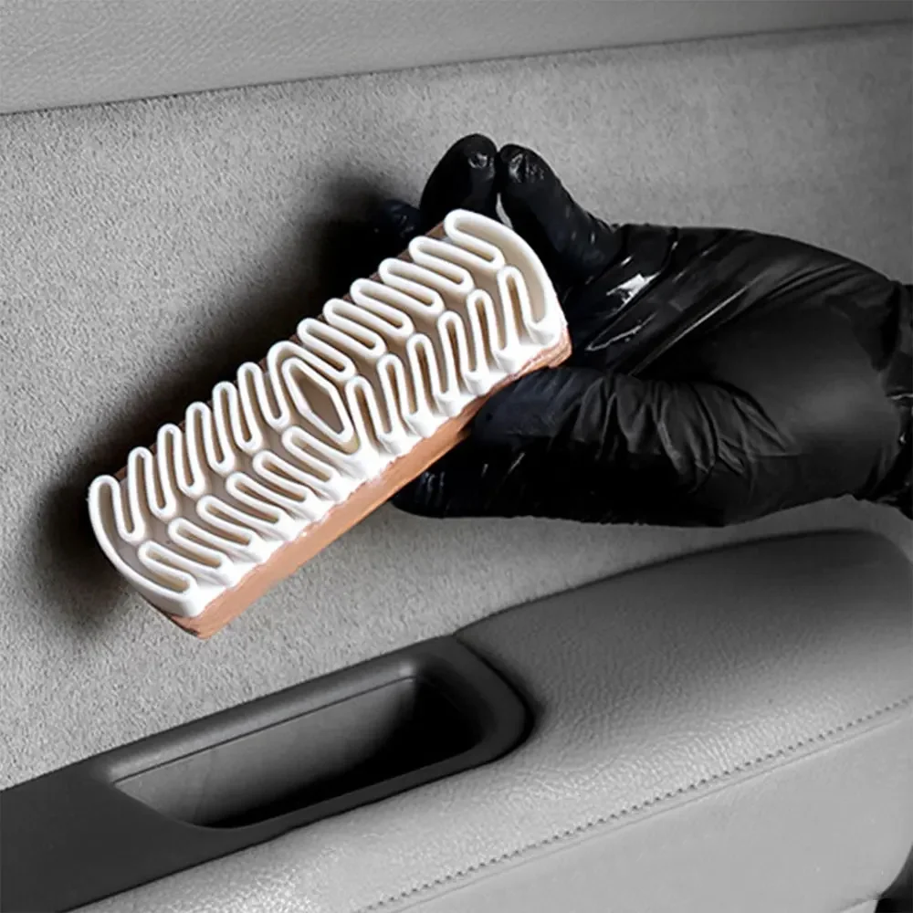 

1x Car Beauty Suede Deer Skin Frosted Brush Cleaning Brush Wool Soft Car Care Brush Detailling Maintenance Car Styling Portable