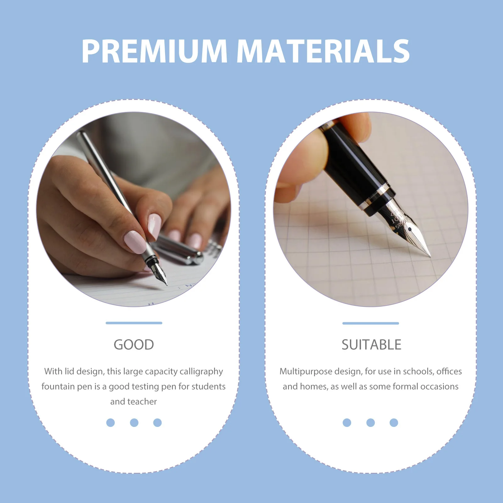 

Refillable Calligraphy Pen Portable Fountain Pen Writing Smoothly Multipurpose Design for School Office Home