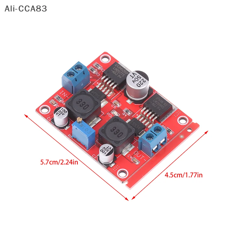 Adaptador de tensão automática DC-DC LM2577S para LM2596S Conversor automático de chip duplo Módulo Step Up/Down