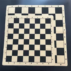 International Chess Board 34cm/13.39inch and 43cm/16.93inch Foldable Leather Fleece Material International Foldable Game Chess