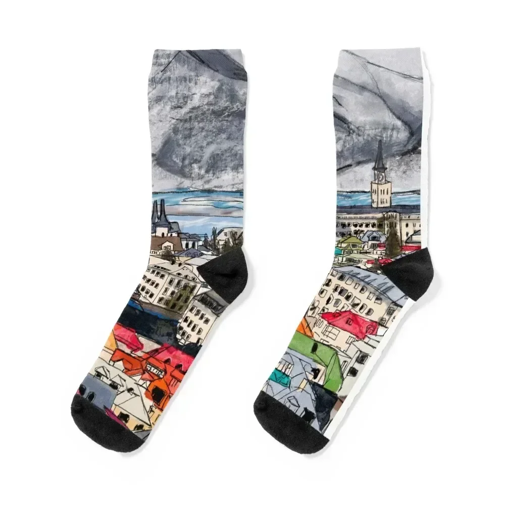 

Iceland Socks essential floral new year Men's Socks Women's