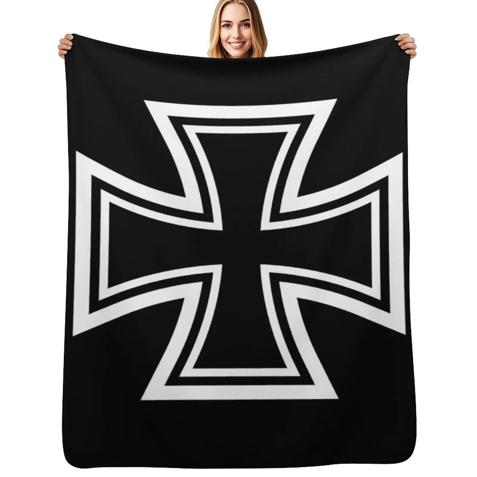 

Iron Cross Throw Blanket Heavy Decorative Sofa Kid'S Summer Beddings Blankets
