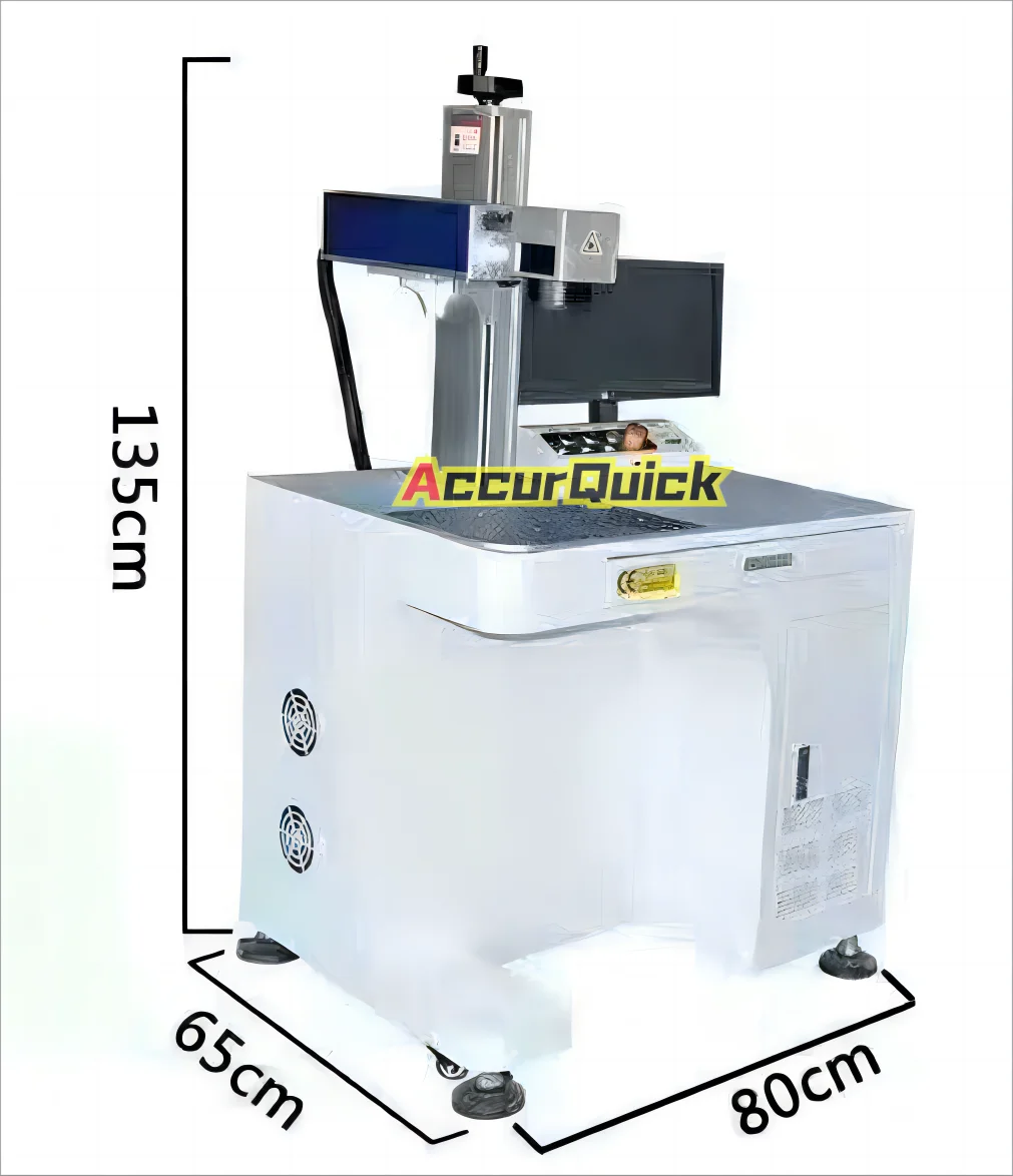 Popular Selling Desktop 20W Fiber Laser Marking Machine Stainless Steel Laser Engraving Marker with CE Certification