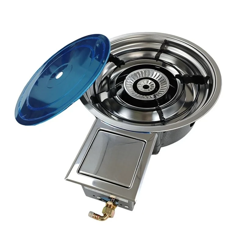 Commercial Korean-style hot pot stove with flameout protection, low flame, energy-saving, windproof single gas stove