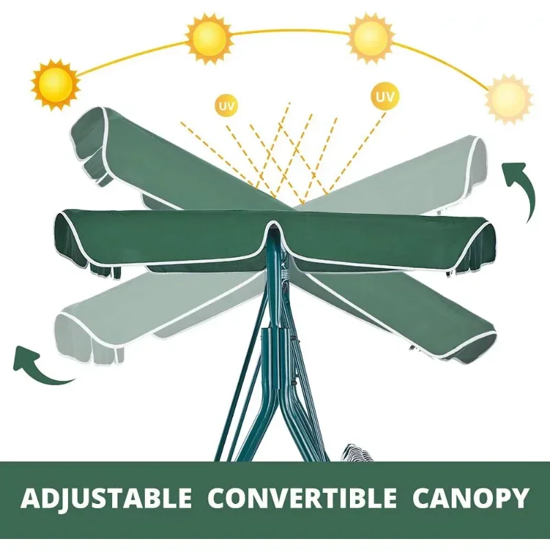 Outdoor Swing Canopy Patio Swing Chair 3 Person Canopy Hammock swing chair outdoor hanging chair