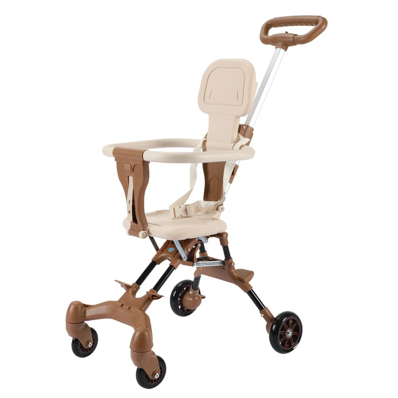 

Легкая складная детская коляска с высоким сиденьем и двунаправленным положением