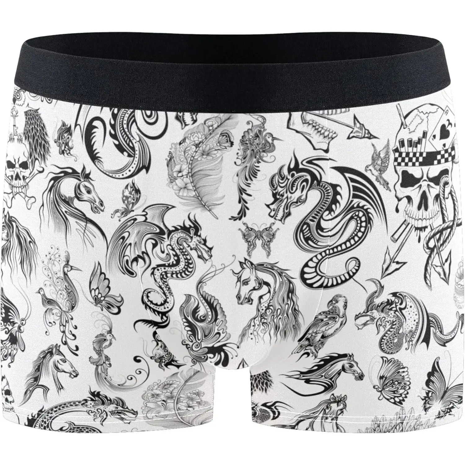 

Men's Super Soft Boxer Briefs Built in Pouch Support Stretch Sports Underwear for Mens Boys Trunks Novelty Gifts