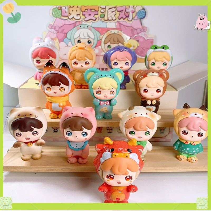 

MIRU Good Night Party Series Mini Blind Box Cute Figure Model Cartoon Collection Home Deco Desktop Ornaments Goods Surprise Gift