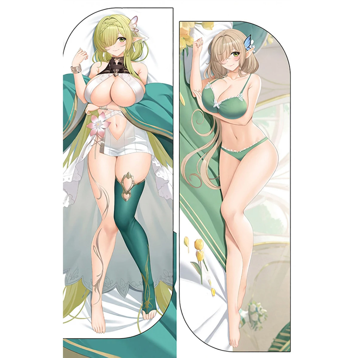 De Zeven Provinciën Large Dakimakura Cover Anime Fleet Elf Girl Long Life Size Printed Body Pillow Case Customized
