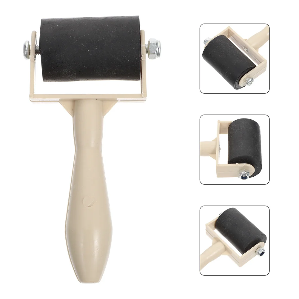 

4pcs Printmaking Roller Rubber Ink Roller For Crafting Lightweight Durable Handle Easy Clean Storage Printmaking Supplies