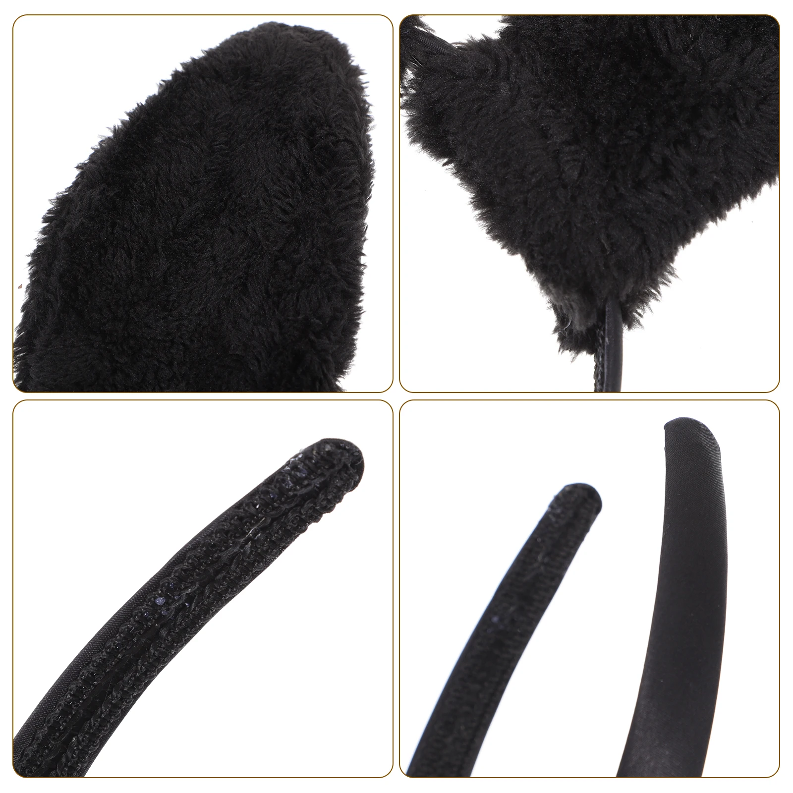 

Velvet Headband Girls Child Brown Fabric Bunny Ears Hairbands Rabbit Ears Hoops Festival Prop Halloween Headdress Party