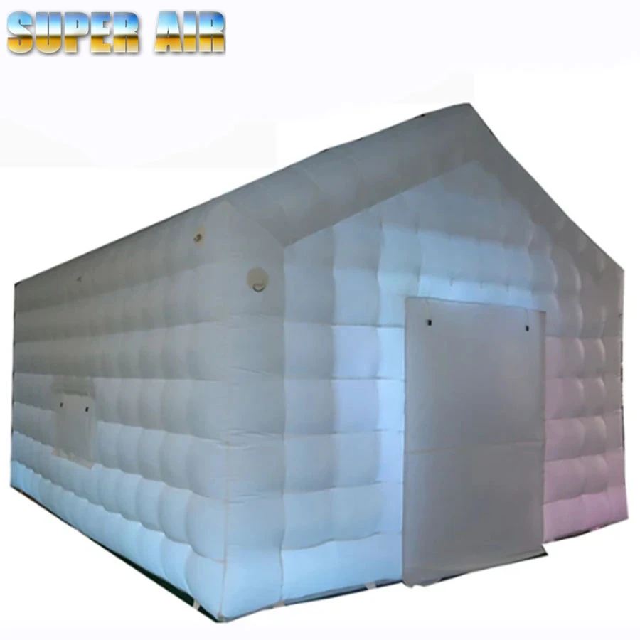 

Customizable ramp cinema inflatable projection square tent with the air blower for party events