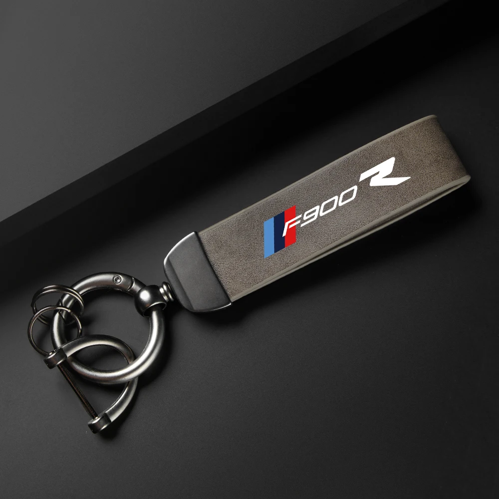 High-Grade Leather Motorcycle Keychain Holder Keyring For BMW F900R F900 R F 900R Accessories