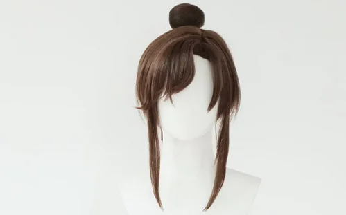 Game Ashes of the Kingdom Cosplay Guangling King Wig Heroine Wig Women Short Brown Hair Free Wig Cap