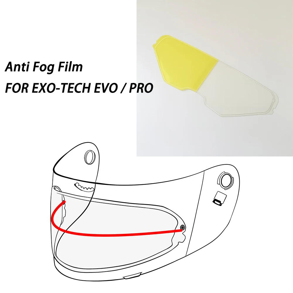 Motorcycle Helmet Anti Fog Film for Scorpion EXO-TECH EVO PRO Visor Anti Fog Film Helmets Accessories
