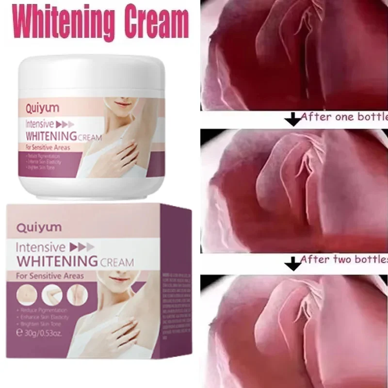 Crema blanqueadora para piel oscura, blanqueamiento de axilas, aclaramiento y zona íntima, crema hidratante para mujer, productos coreanos para el cuidado de la piel