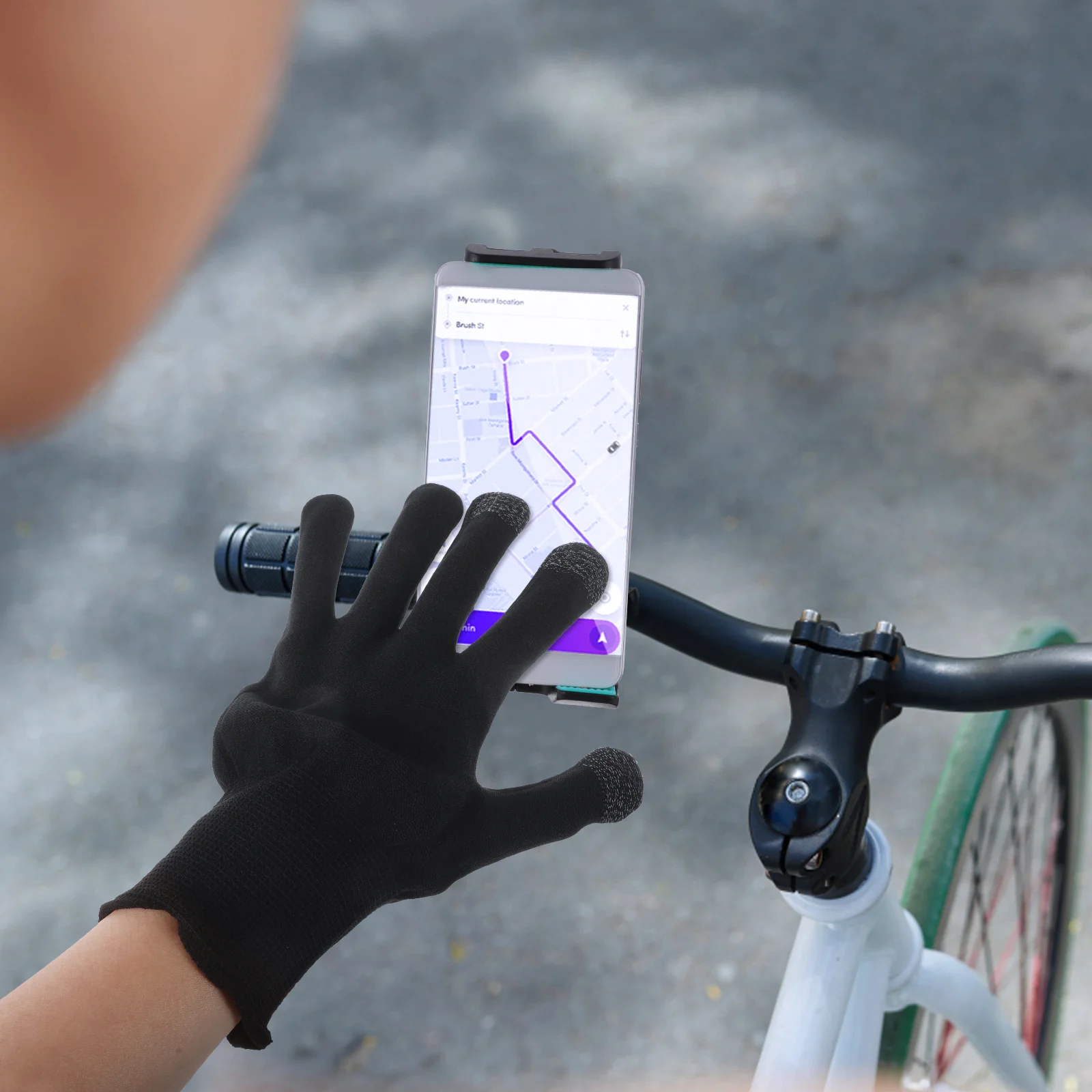 

Mens Thermal Gloves Breathable Uv Protection Anti Sweat Gloves for Cycling Outdoor Grip Gamer