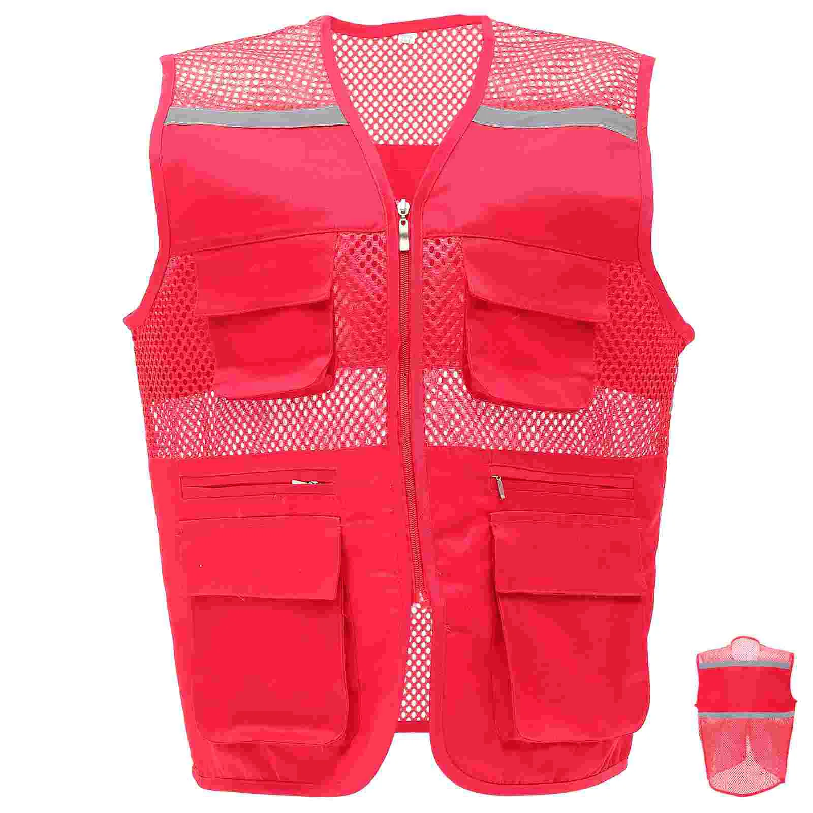 

Reflective Safety Vest Volunteer Outdoor for Men Running Security Portable Uniforms Work Man