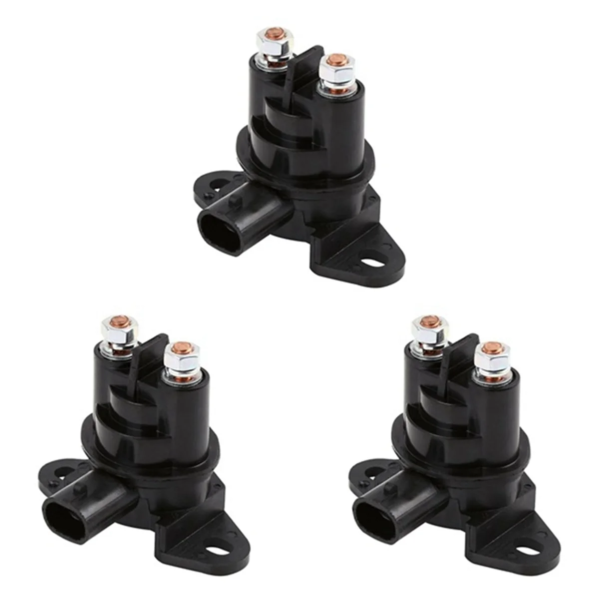 3pcs Starter Relay Compatible for SeaDoo GTX 215 RXT X Wake LTD 155 GTR SE 278002347 278001376 278000513