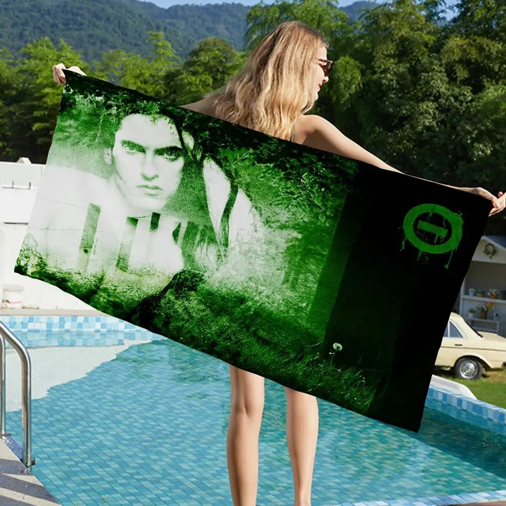 Rock Band T-Type O N-NegativeS Microfiber Blanket Quick Drying Beach Oversized Printing Super Absorbent Pool Towel Blanket