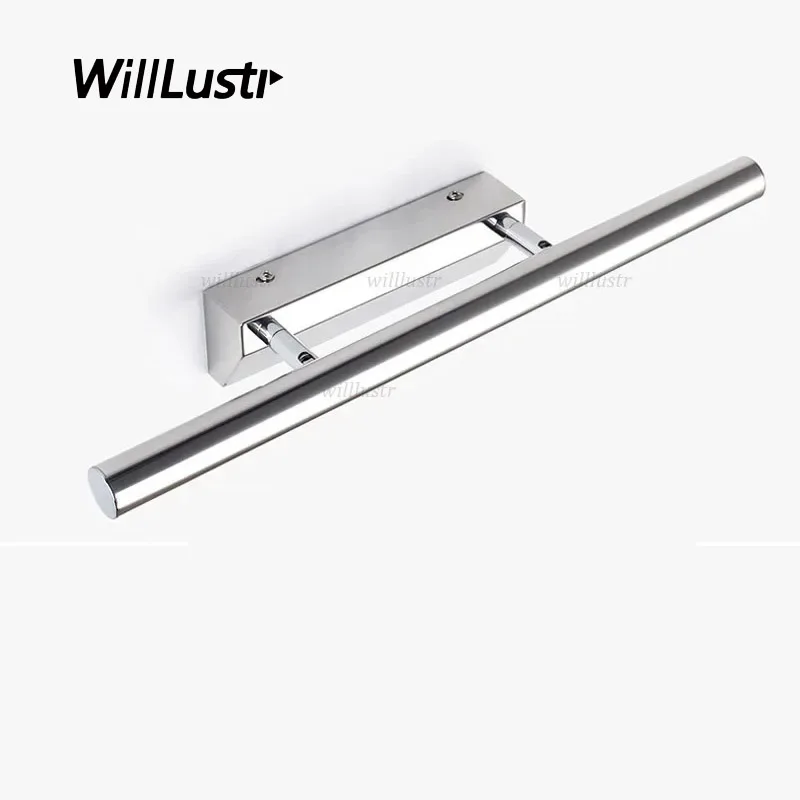 

Rotatable LED Wall Lamp Stainless Steel Mirror Sconce Hotel Restaurant Bathroom Cloakroom Dressing Room Modern Vanity Lighting