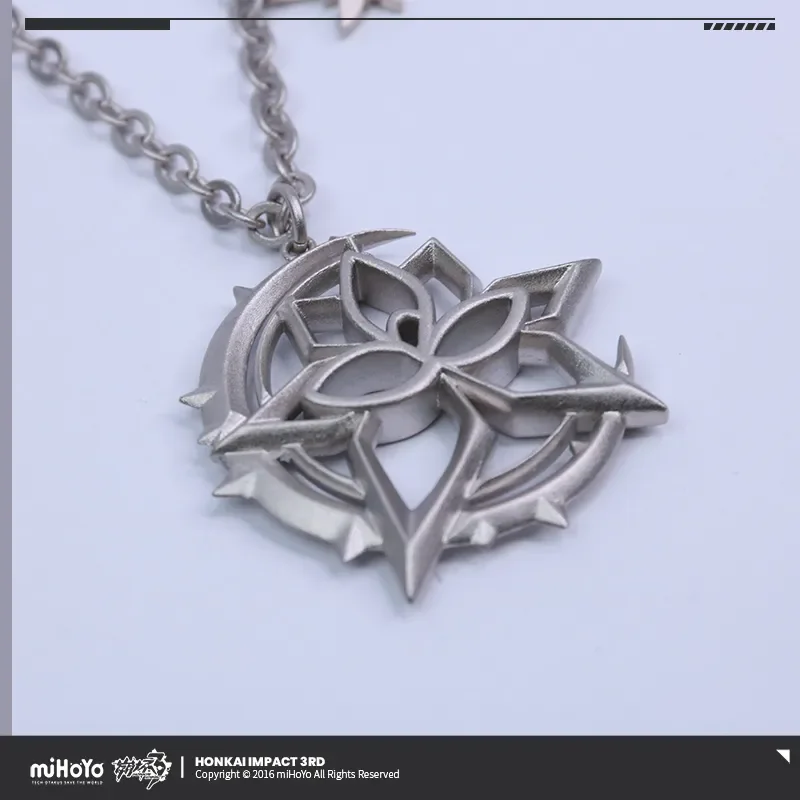 Official miHoYo Elysia Metal Necklace Honkai Impact 3 Genuine Theme Herrscher of Human: Ego Elysia Role Theme Cosplay Xmas Gifts - Image 3