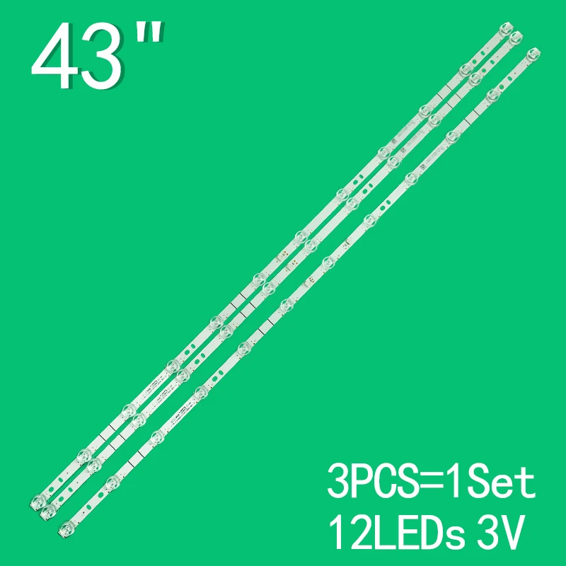 For TCL LED LAMP STRIP TCL-43D8-3030F2.1-3X12-B-LX20190617 FROM PANEL LVU430NEBL