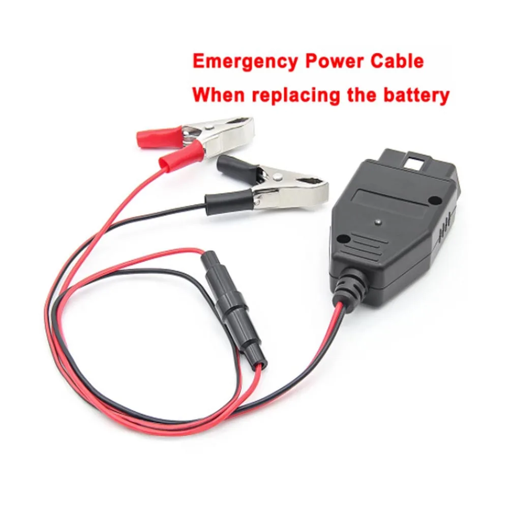 Batteria automobilistica OBD2 per auto Sostituire lo strumento diagnostico OBD II Cavo di alimentazione di emergenza per spina della batteria per