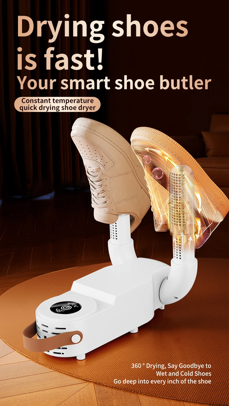Schuhtrockner UV-Schuhsterilisator Intelligenter Timer Schuhtrockner Geruchsbeseitiger Socken-Stiefel-Deodorizer Faltbarer Schuh-Heiztrockner – Detail 3