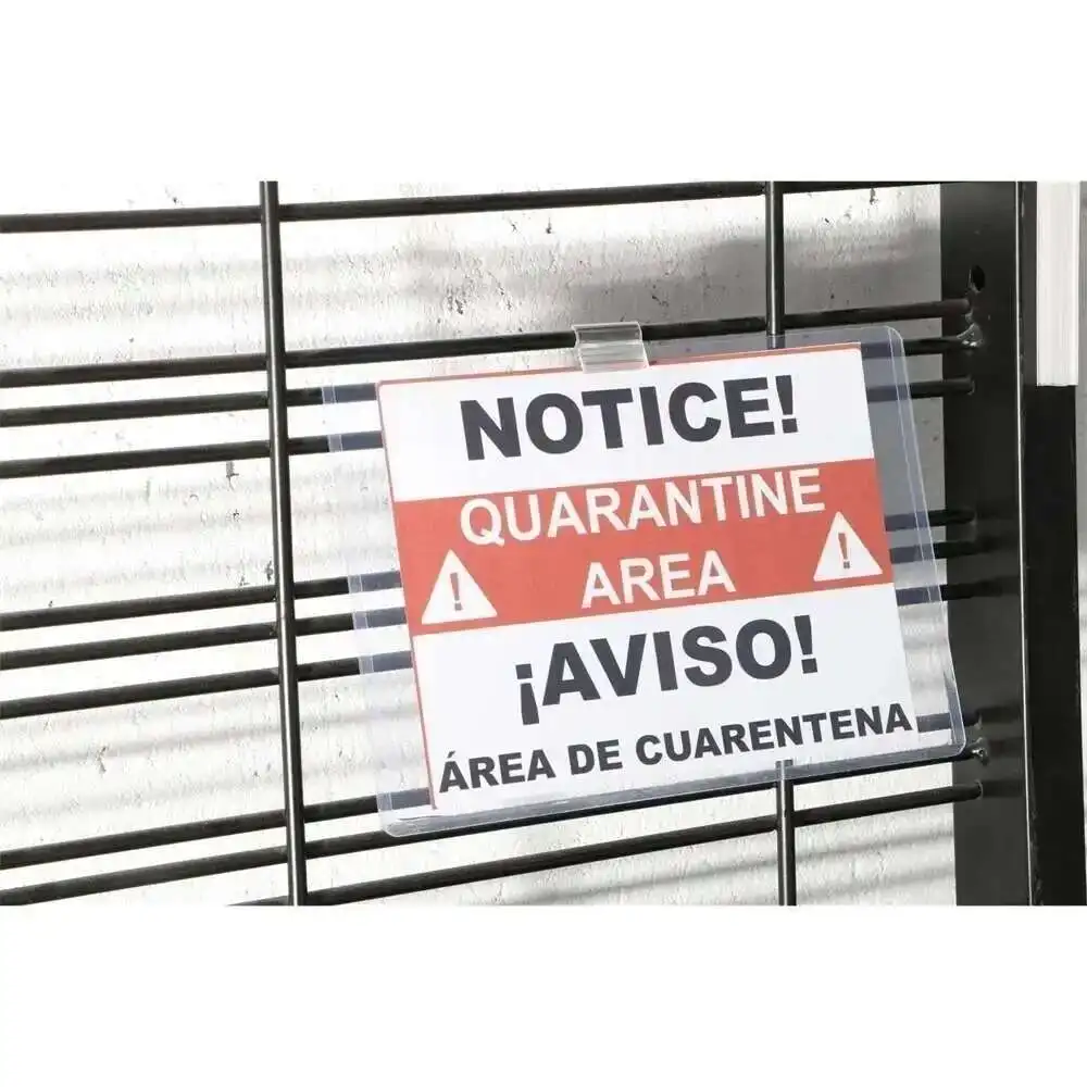 Pvc Supermarket Shelf Label Wire Edge Sign Holder Card Clamp Poster Hanger Supergrip Price Tag Info Ticket Snap | Loripos - Image 5