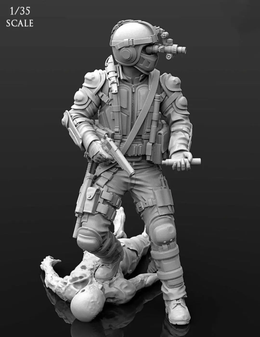 1/35  Resin Model Figure GK， Unassembled and unpainted kit