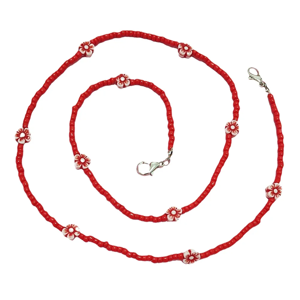 

Bohemian Beads Mask Lanyard Multi Functional Glasses Strap Holder Retainer Chain Sunglasses Face Mask Keeper Prevent Loss