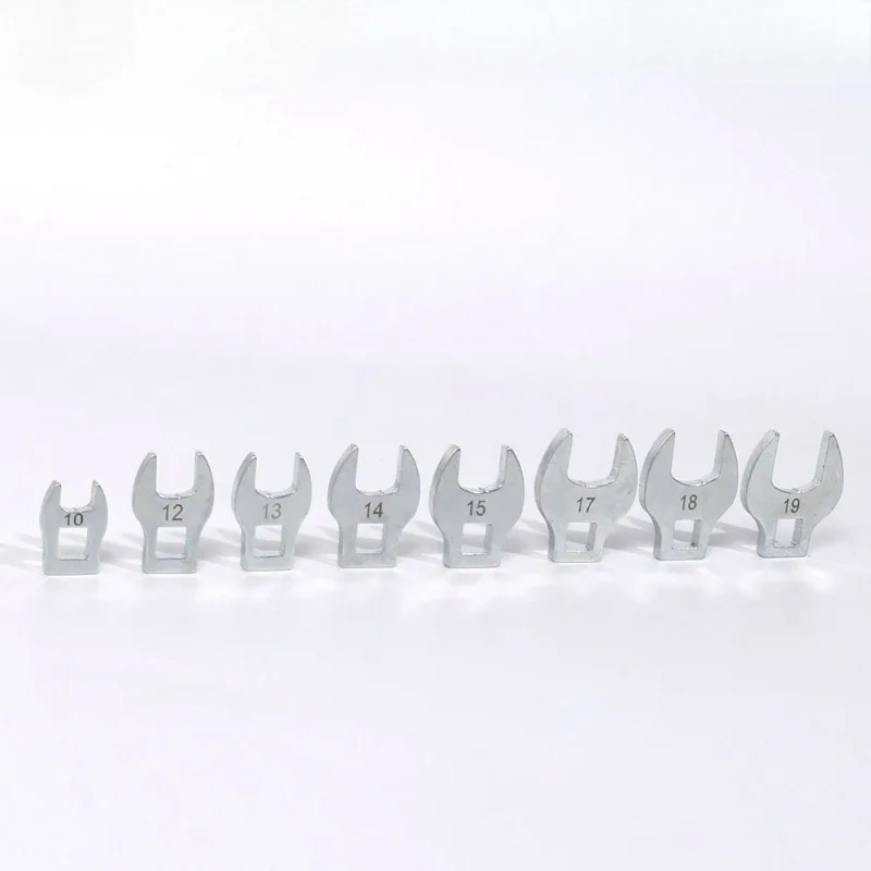 Jeu de clés à pied à corbeaux métriques 10-22mm, en acier chromé, Kit d'outils d'entretien de voiture à entraînement de 3/8 pouces pour la réparation automobile, espaces serrés