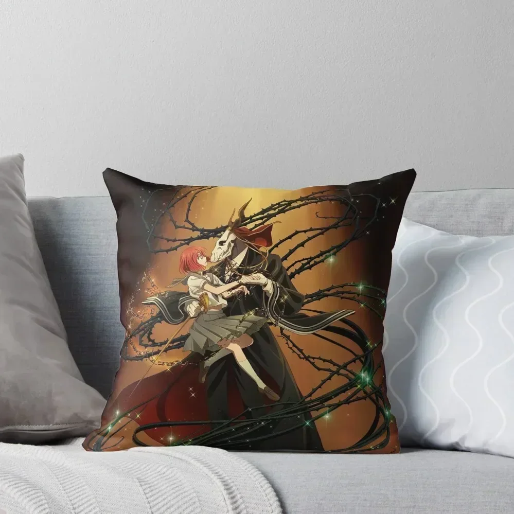 The Ancient Magus Bride Throw Pillow Christmas Pillow Covers Pillow Covers Decorative Christmas Anime