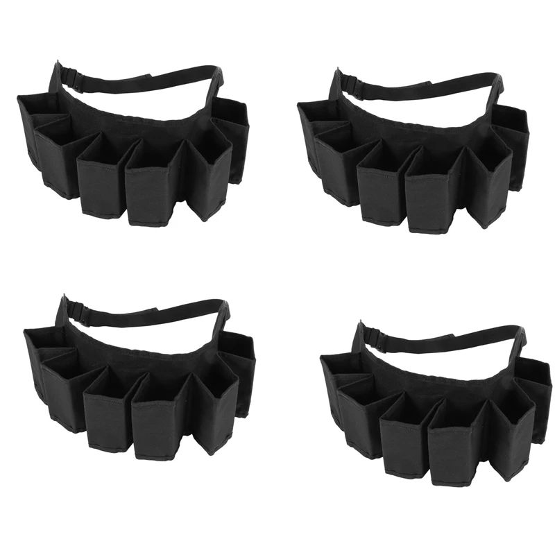 

24 Pack Portable Bottle Waist Beer Belt Bag Wine Bottles Beverage Can Holder,Black