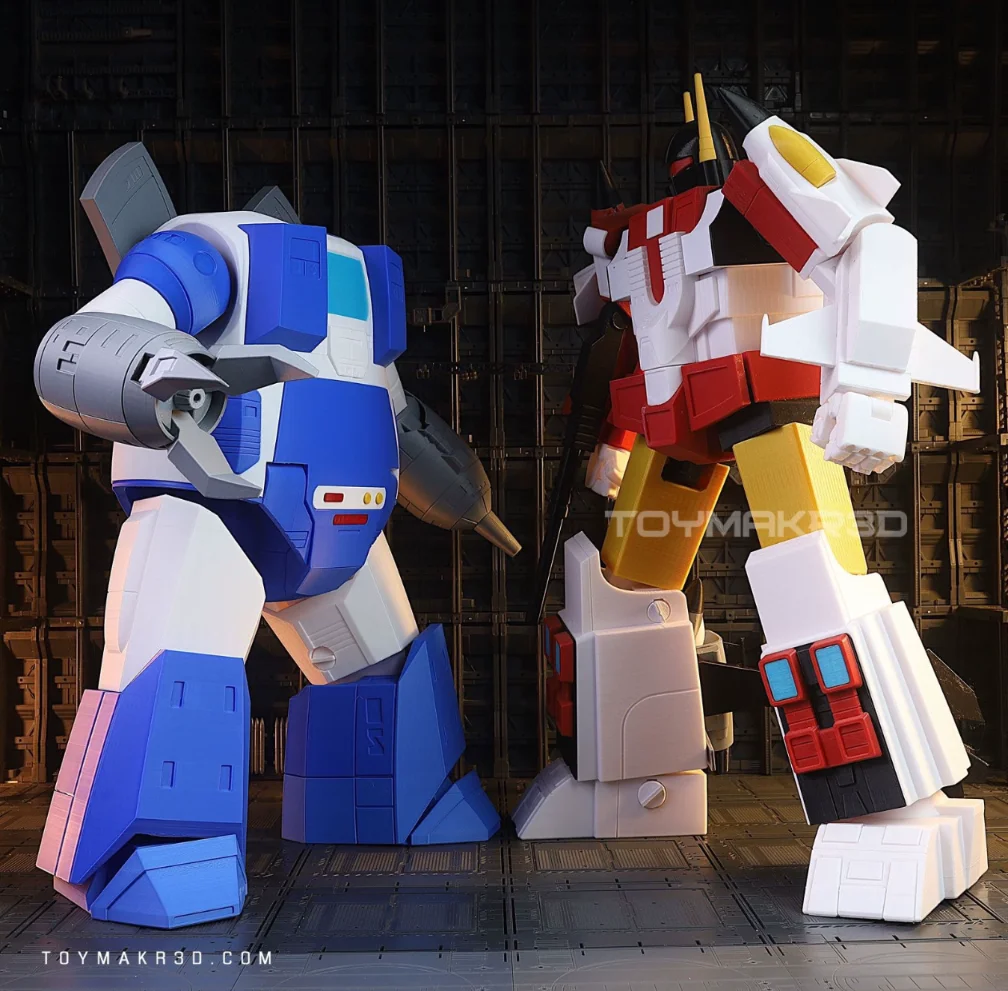 

Autobot 3D Printed Fat Guard Robot Protector Warrior Omega Articulated Action Figure