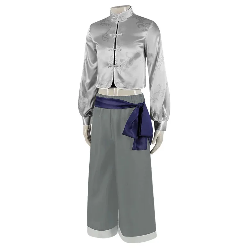 أنيمي أزرق قفل ناجي سيشيرو زي تنكري ، زي الكونغ فو ، لعب الأدوار في الهالوين ، سروال علوي ، شعر مستعار للرجال ، بدلة كاملة ، على الطراز الصيني