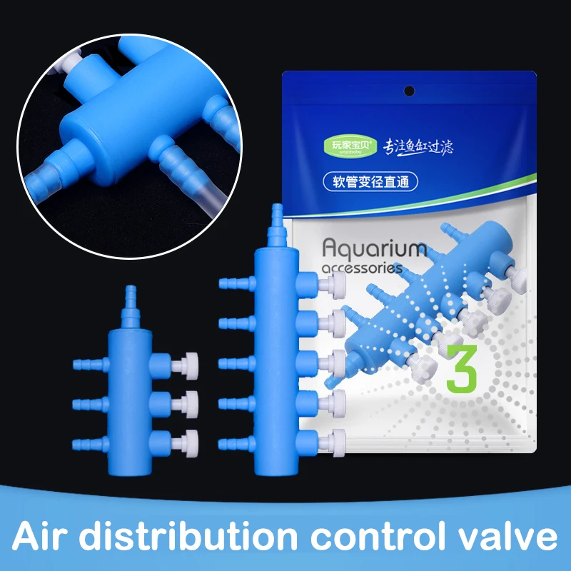 10~100Pcs Air Distribution Control Valve Aquarium Oxygen Pump Diverter Air Pump Oxygenation Distributor Gas Drainage Connector