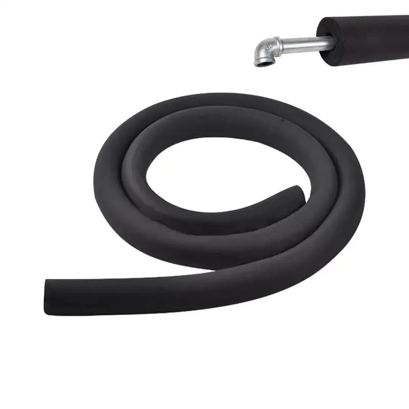 고무 파이프 블랙 방수 파이프라인 거치대 파이프, 단열 폼 관형 보호 슬리브 튜브 보호대, 1.8M, 1 개