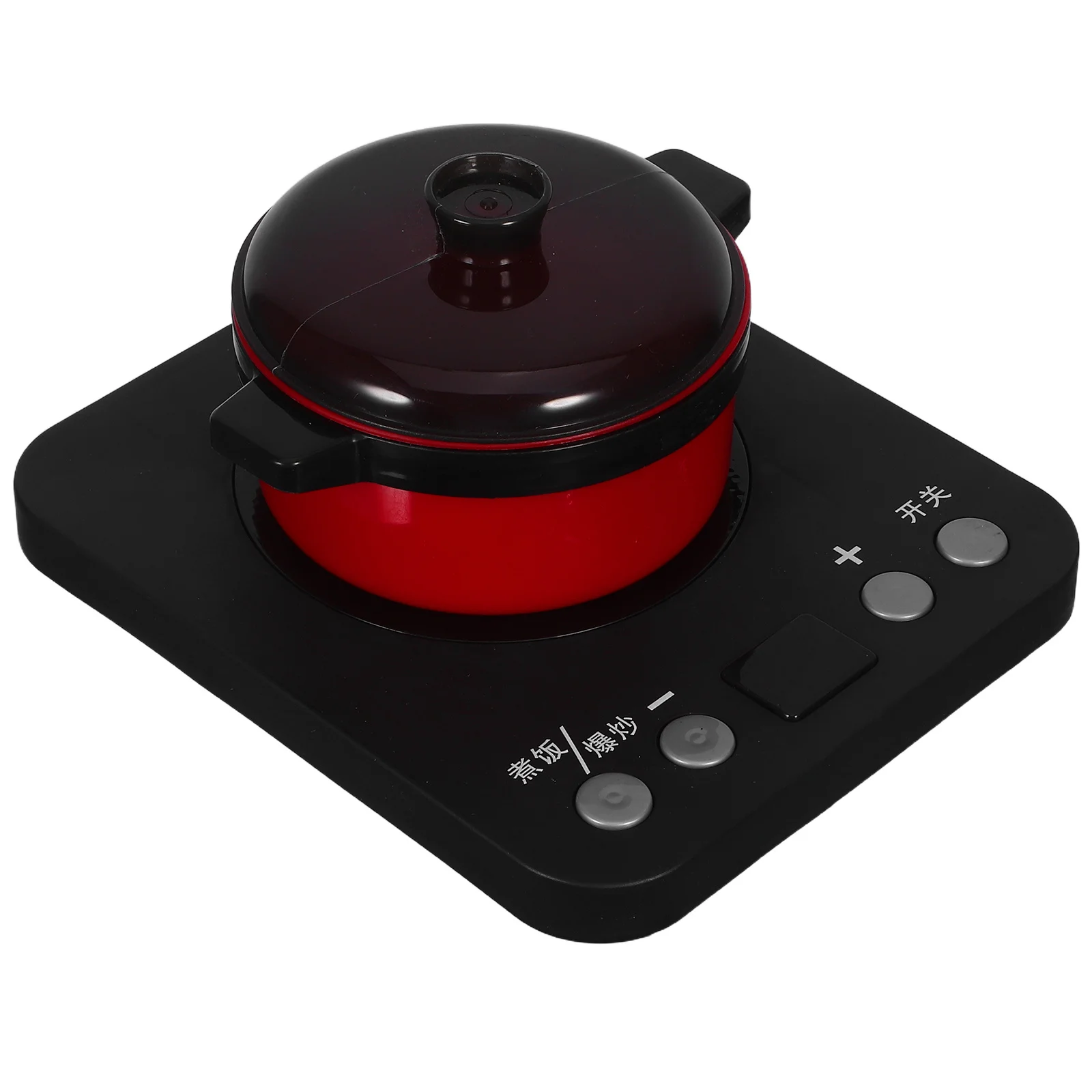 

1Set Childrens Kitchen Playset Simulated Induction Cooker Lights Sounds Toddlers Cooking Accessories Safe Lightweight Material