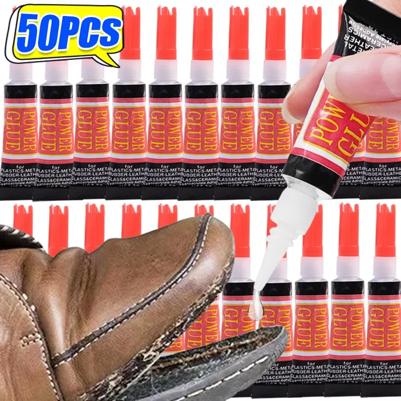 10/20/50pcs Liquid Super Glue Stationery Shop Nail 502 Instant Strong Adhesive Universal Leather Shoe Repair Cyanoacrylate Glue