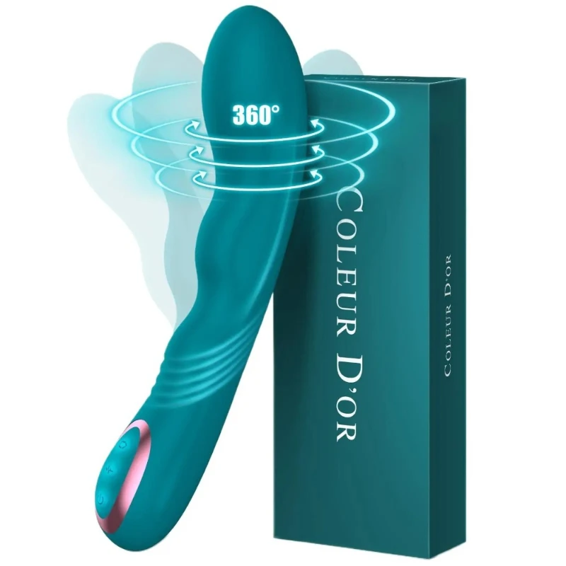 New Rotating Vibrator G Spot Vibrator Clitoral Stimulator Dildo Vibrator for Women with 10 Vibration Modes & 3 G-spot Rotation