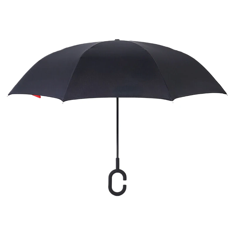 

Reverse Umbrella Double Umbrella Long Handle Car Large Double Rain And Sunshine Umbrella