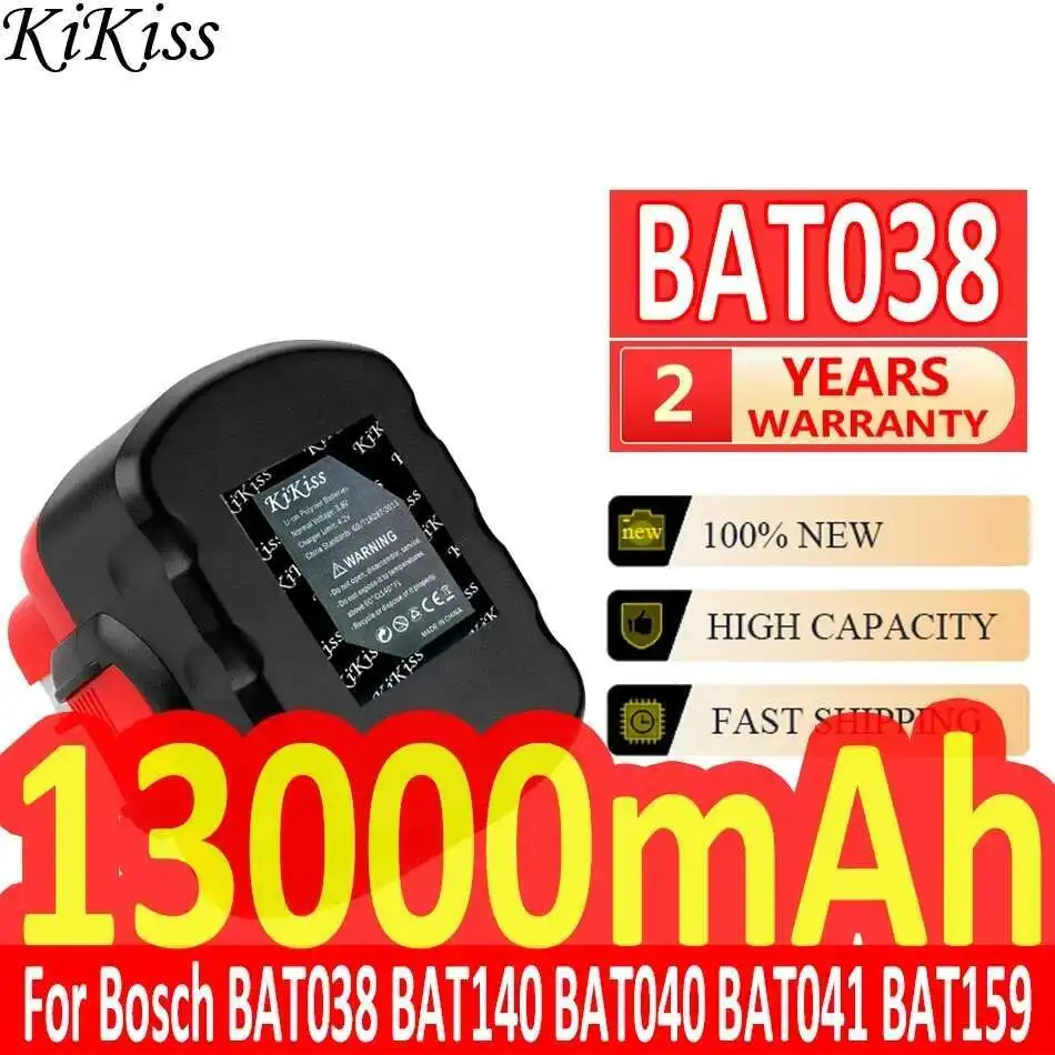 

Аккумулятор для электроинструмента 13000 мАч для Bosch BAT038 BAT140 BAT040 BAT041 BAT159 2607335275 2607335533 2607335534 2607335711 2607335465