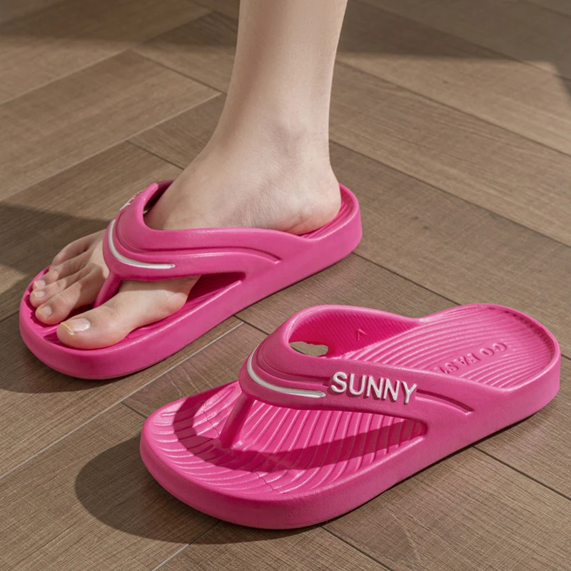 منصة سميكة إيفا الوجه يتخبط للنساء الصيف كليب تو عدم الانزلاق صنادل شاطئ امرأة الرجال مريحة لينة وحيد سحابة النعال #6