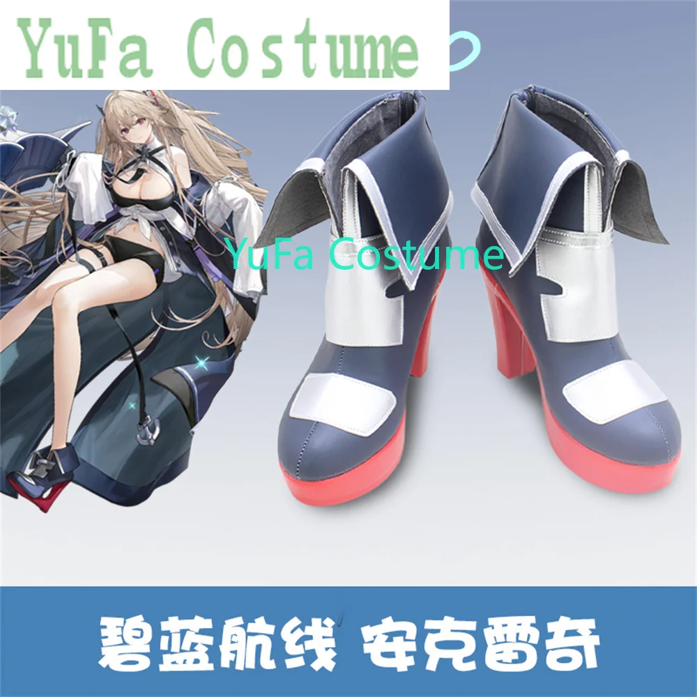 Azur Lane Anchorage Cosplay Shoes Boots Halloween Christmas YuFa Costume