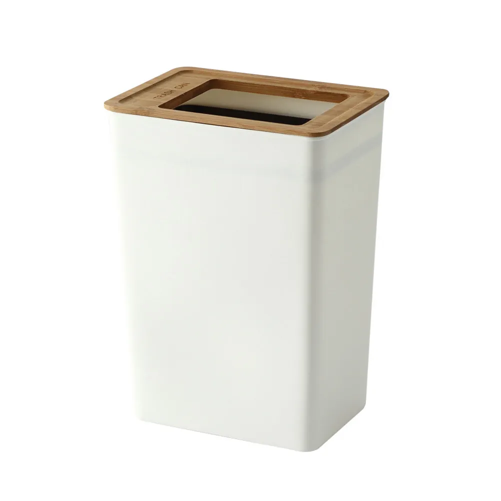 

Small Trash Bin Minimalist Plastic Waste Container For Kitchen Bathroom Office Bedroom Laundry Room Home Accessories