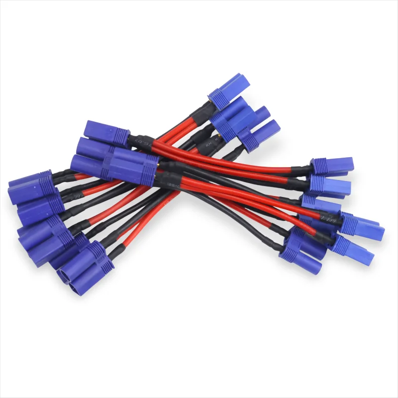 1 Uds EC5 arnés Cable conector de batería paralelo extensión Dual Y divisor Cable de silicona para Rc DIY Quadcopte modelo de ala fija